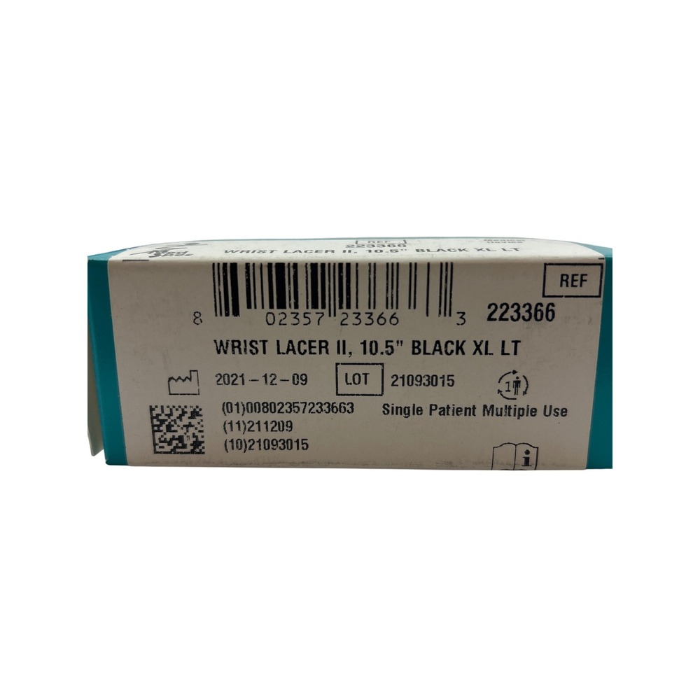 Med Spec Wrist Lacer II 10.5" Black XL Right Hand Wrist Forearm Support 223366 - Picture 3 of 5